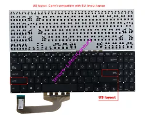 New for Asus X507 X507MA X507U X507UA X507UB series laptop US Keyboard Black - Picture 1 of 5