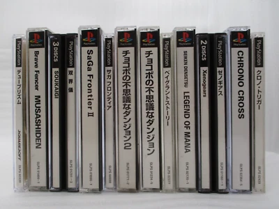 PS1 Square 12Games Chrono Trigger Cross Xenogears Seiken Musashiden & more Japan - Image 1 of 4