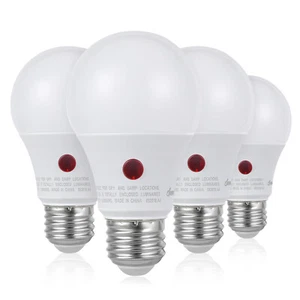 DEWENWILS Dusk to Dawn LED Sensor Light Bulb- 4 Pack Automatic On/Off, Daylight - Picture 1 of 11