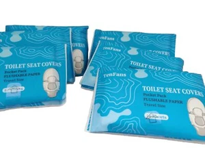 Pack de 6 fundas de asiento de inodoro (60 unidades) XL descargables biodegradables  - Imagen 1 de 1