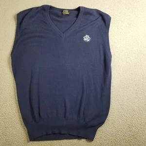 Ping Sweater Vest Men Large Blue Golf Karsten Scotland Vintage 22X28 Logo - Picture 1 of 10