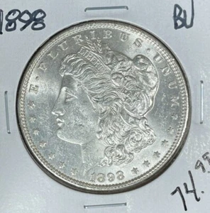 Dólar de plata Morgan 1898 ~ BU ~BONITA MONEDA~ REF# D/S - Imagen 1 de 2