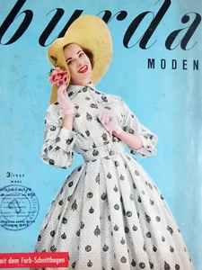 altes Burda Modeheft Nr. 3 / 1957 mit Schnittmuster, Tanzkleider Cocktailkeider - Bild 1 von 15