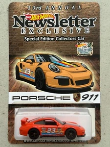 Hot Wheels Newsletter Exclusive PORSCHE 911 GT3 RS 23rd Collectors Nationals 991 - Picture 1 of 4