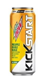 ⚫️New Mountain Dew Kickstart Pineapple Orange Mango Juice Energizing Can 16fl Oz - Picture 1 of 2