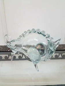 MURANO GLASS BUFFALO BULL SCULPTURE IN CLEAR w RIGOREE ANDREA TAGLIAPIETRA MCM - Picture 1 of 7
