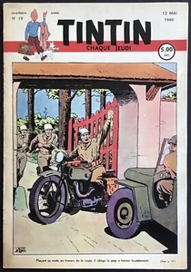 TINTIN Édition belge fascicule n°19 du 12 mai 1949 Bon état - Imagen 1 de 4