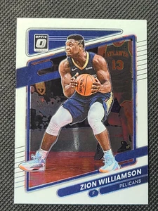 2021-22 Donruss Optic Zion Williamson #95 New Orleans Pelicans Basketball Card - Picture 1 of 3