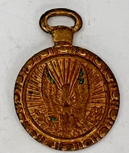 Token Radiant Eagle 2.50 Counter Hard To Find Antique American brass Pendant - Picture 1 of 6
