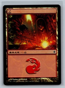 Magic The Gathering JAPANESE New Phyrexia Mountain #173/175 Foil MTG TCG CCG - Picture 1 of 2