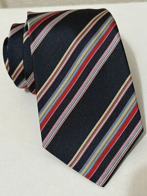 Corbata de seda a rayas Paul Smith Italia para hombre en multicolor (ancho 8 cm). Foto 1 de 4