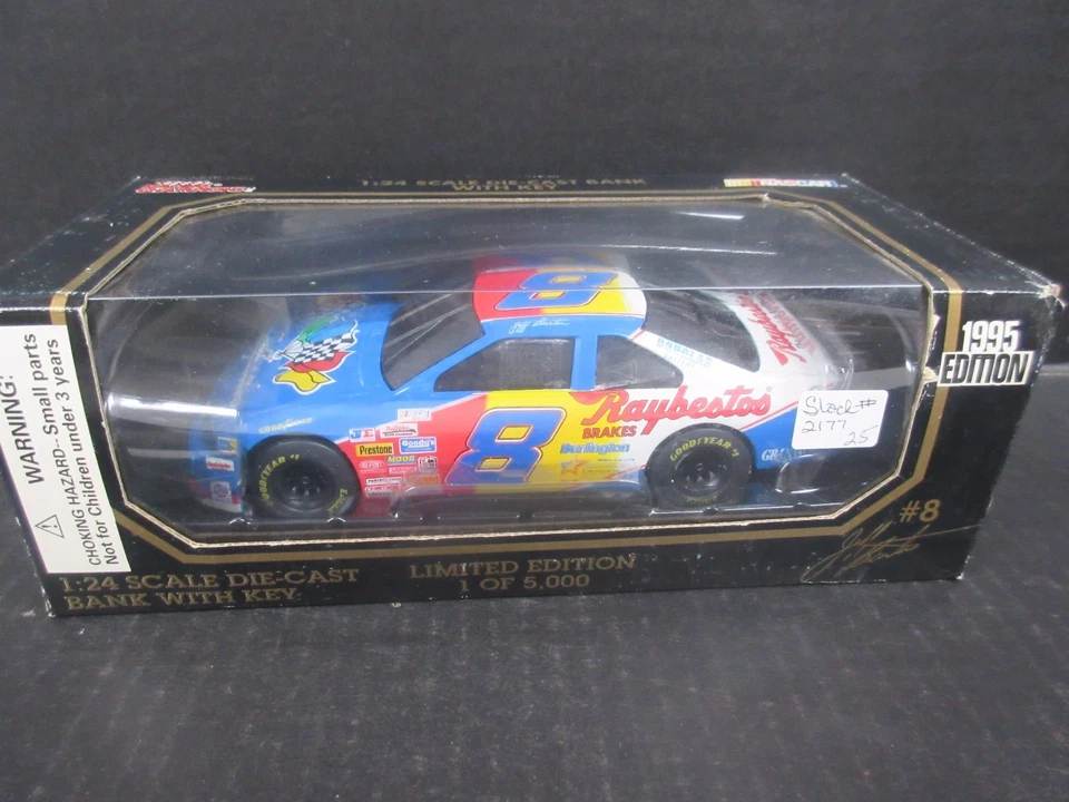 1995 Racing Champions Bank # 8 Jeff Burton-- 1/24th Stock Car - Image 1 of 1