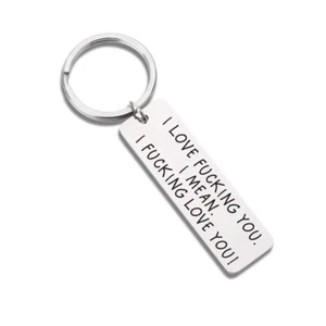 Anniversary Birthday Gifts for Women Men Funny Couple Keychain for Boyfriend ... - Picture 1 of 7