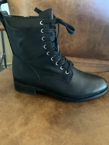 Lucky Brand black lace up boots. New in Box. Size 7.5 - Picture 1 of 5