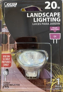2 12V 20-Watt Landscape Light Bulbs 20W G4 MR11 Bi-Pin 2-Volt Landscape Flood - Picture 1 of 6