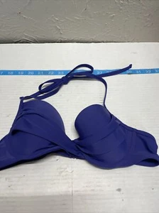 Traje de baño Aerie Pushup acolchado bikini top azul talla 34B - Imagen 1 de 3