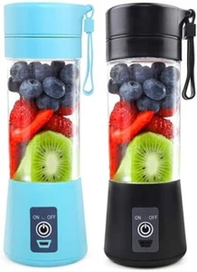 Portable Electric Smoothie Blender Mini Juicer Cup Mixer USB Rechargeable BLACK - Picture 1 of 6