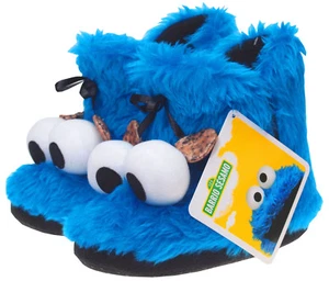 Krümelmonster Sesamstrasse 3D Hausschuhe / Booties Gr. (37/38) S NEU - Bild 1 von 6