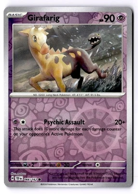 Girafarig Reverse Holo Common SV05: Temporal Forces 066/162 NM - Image 1 of 2