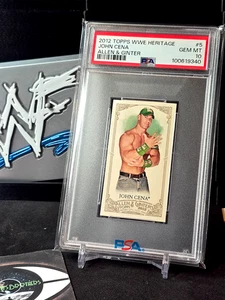 John Cena 2012 Topps WWE ALLEN & GINTER CARD #5 PSA 10 GEM SUPERSTAR LOW POP💎 - Bild 1 von 1