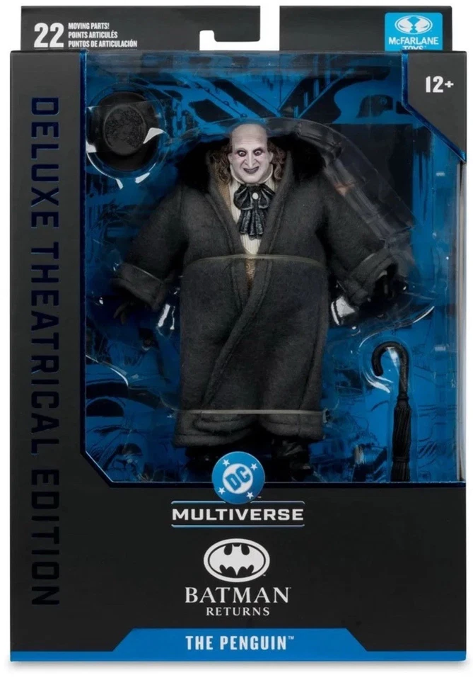 McFarlane DC Multiverse Batman Returns The Penguin Deluxe Theatrical 7" EN Stock Foto 1 de 1