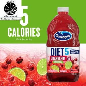 Bebida de jugo de lima y arándano Ocean Spray Diet 64 fl oz - envío solo a EE. UU. - Imagen 1 de 12
