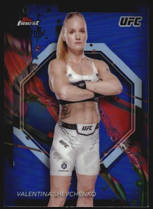 2024 Finest UFC Blue Refractors #65 Valentina Shevchenko C /200 - Picture 1 of 2