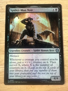 MTG Universes Beyond: Spider-man Spider-Man Noir Foil 0067 NM - Picture 1 of 2
