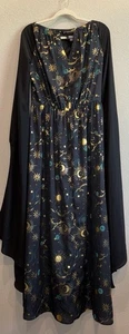 Maxi Vestido de Colección Único Estrellas Luna Celestial Halloween Juegos con disfraces para Mujer’s M - Imagen 1 de 6