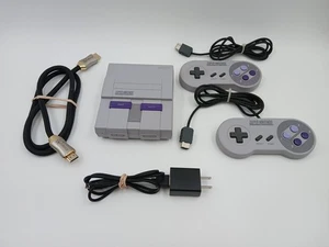 Super Nintendo SNES Classic Edition Mini Authentic CLV-201 Console *Tested* - Picture 1 of 5