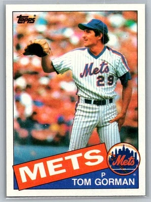 1985 Topps #53 Tom Gorman New York Mets - Image 1 of 2