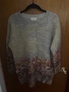 Jcrew Collection Alpaca Floral Sweater - Picture 1 of 5