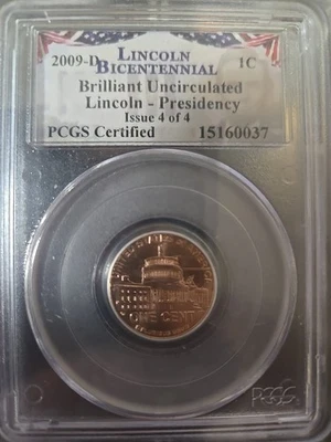 2009-D Lincoln Cent PCGS Brilliant Uncirculated Lincoln Presidency 4 of 4 - Image 1 of 4