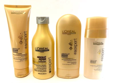 L'oreal Professional Absolut Repair Shampoo/Conditioner/Blow Dry Cream/End Serum - Image 1 of 2