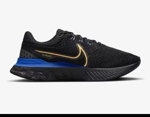 Nike React Infinity Run Flyknit 3 Negro Citron Royal - DZ4845-001 Talla 11 - Imagen 1 de 7