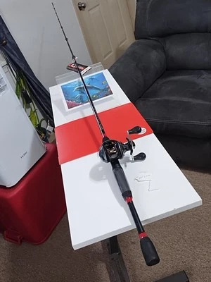 Baicasting Fishing Rod Quantum Pulse 6'6" MH 10-20lb And Reel Vantex  - Image 1 of 4