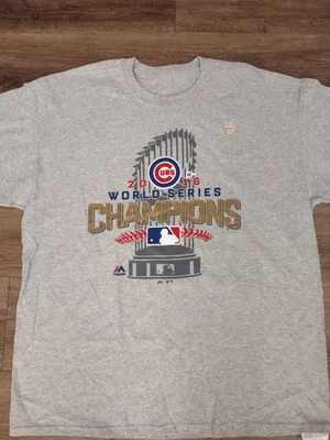 Футболка Chicago Cubs 2016 World Series Championship XL серая - Изображение 1 из 2