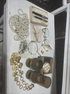 Trödel Schubladen Schubladen Konvolut viele Sterling Silber Artikel, Modeschmuck, Kelche - Bild 1 von 12