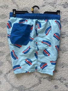 Pantaloncini da bagno uomo Celebrate Patriotic sopra il ginocchio taglia L (36-38) NUOVI - Hot Dogs - Foto 1 di 2