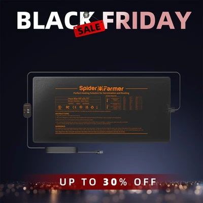 Spider Farmer Seedling Heat Mat Heater Pad Digital / Thermostat Set Controller - Image 1 of 2