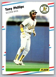 1988 Fleer #290 Tony Phillips Oakland Athletics - Picture 1 of 2