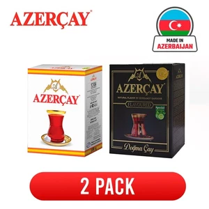 Azercay Mix traditioneller Aserbaidschan größtes Blatt reiner natürlicher Schwarztee 2er Pack - Bild 1 von 5