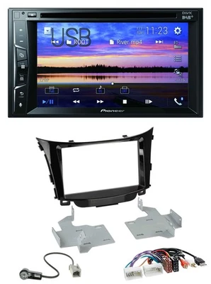 Pioneer Bluetooth 2DIN USB DVD DAB MP3 Autoradio für Hyundai i30 ab 2012 AUX USB - Bild 1 von 4
