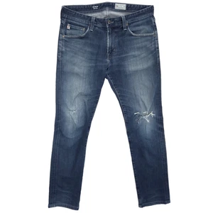 Adriano Goldschmied The Tellis Jeans Mens 32x30.5 Slim 360 Denim Distressed - Picture 1 of 9