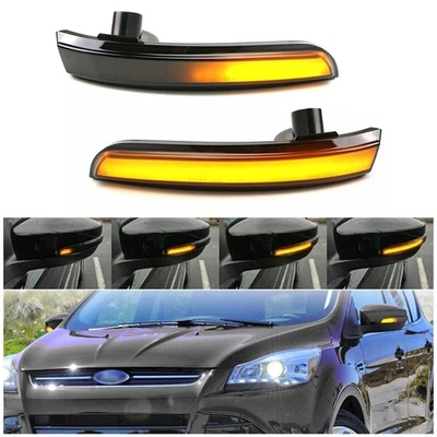 Luces de señalización LED laterales de humo ámbar para Ford 13 EcoSport 14 15 16 17 18 EE. UU. Foto 1 de 4