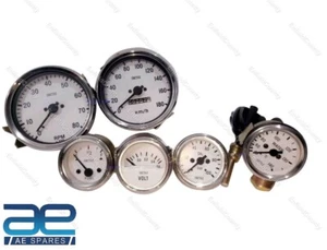 Smiths Kit 100mm Speedo & Tacho + 52mm Oil Pressure Fuel Volt Gauge Replica AEs - Picture 1 of 3