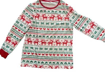 Para Hombres Navidad Pijama Top Vacaciones Reno Rojo Pijama Top Manga Larga Mediano Foto 1 de 3