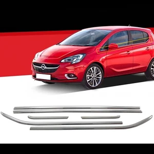 Modanature modanature finestrini cromate 6 pezzi per Opel Corsa E 2015-2019 - Foto 1 di 4