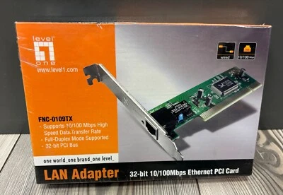 LevelOne FNC-0109TX-V4 Fast Ethernet PCI Adapter *** Netzwerkkarte *** NEU - Bild 1 von 2
