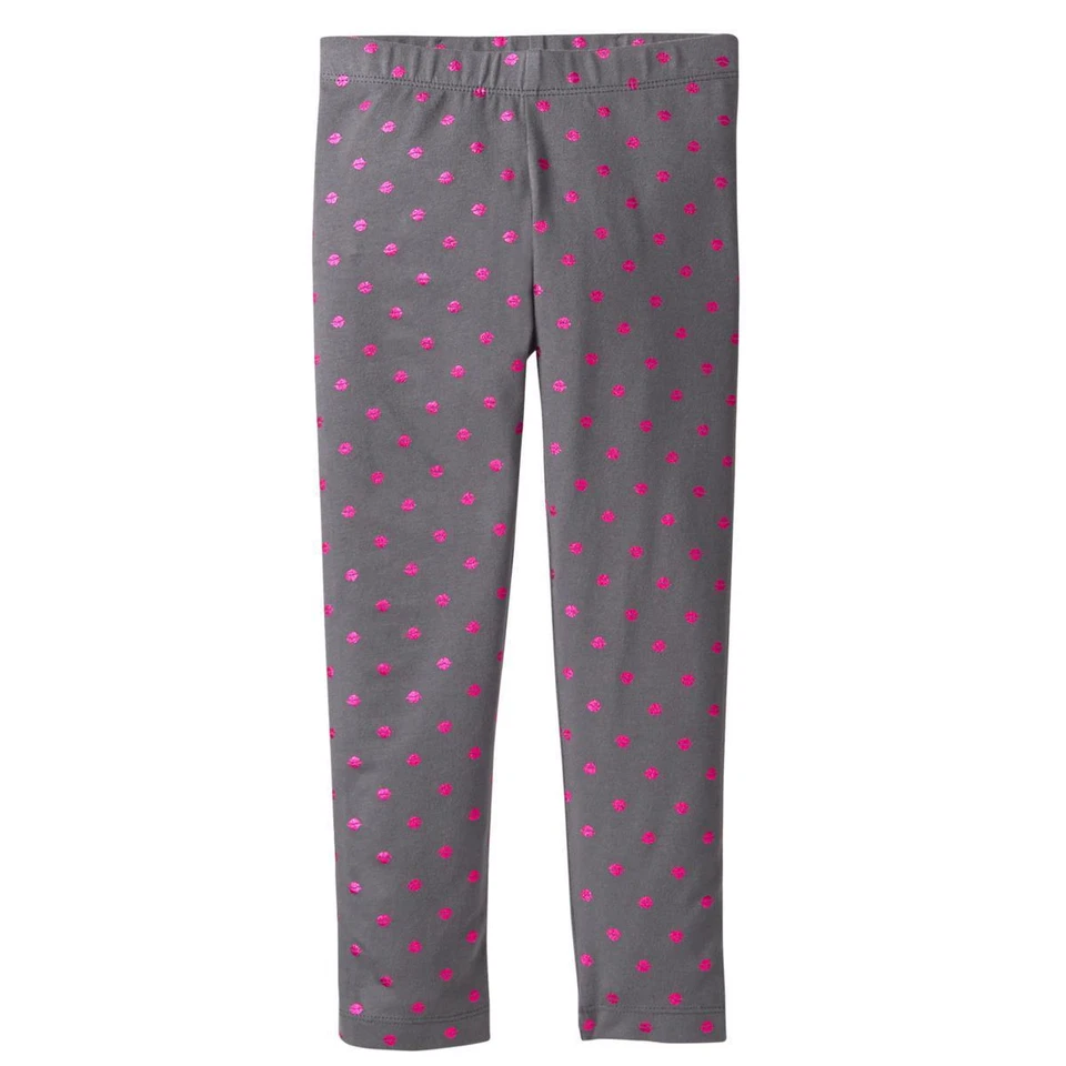 NWT Gymboree Sparkle Kiss Lips Long Jersey Leggings Pants Leggings Girls S 5-6 - Image 1 of 1